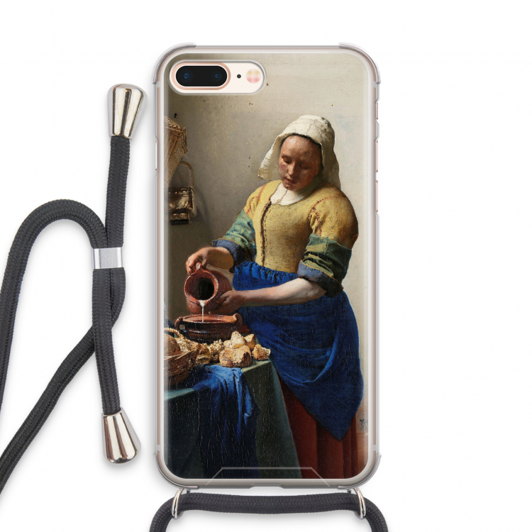 The Milkmaid: iPhone 8 Plus Transparant Hoesje met koord