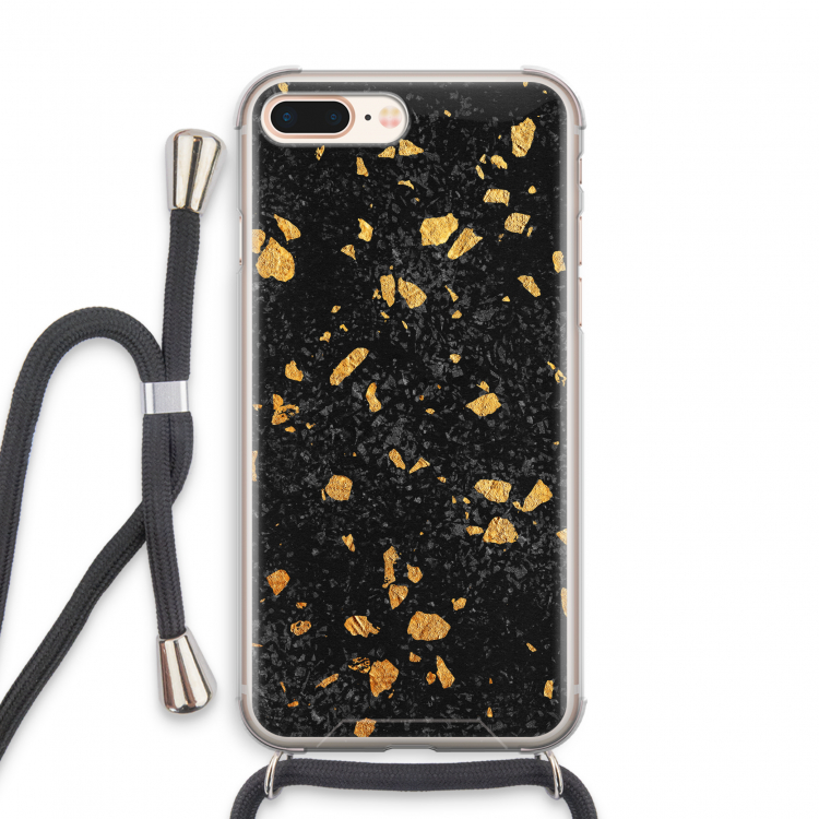 Terrazzo N°7: iPhone 8 Plus Transparant Hoesje met koord