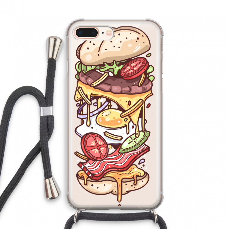 Diet Coke Please: iPhone 8 Plus Transparant Hoesje met koord