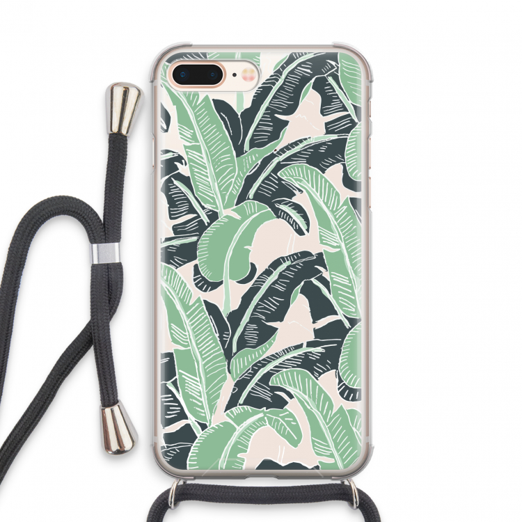 This Sh*t Is Bananas: iPhone 8 Plus Transparant Hoesje met koord