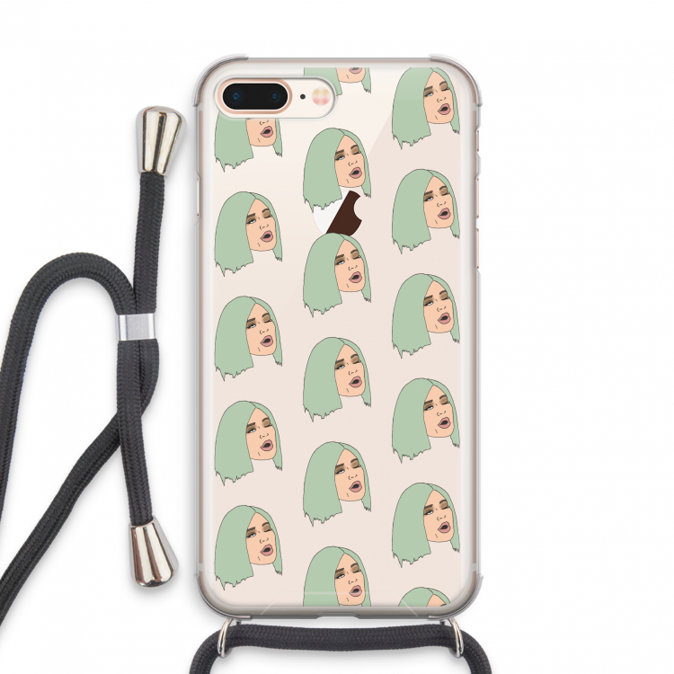 King Kylie: iPhone 8 Plus Transparant Hoesje met koord