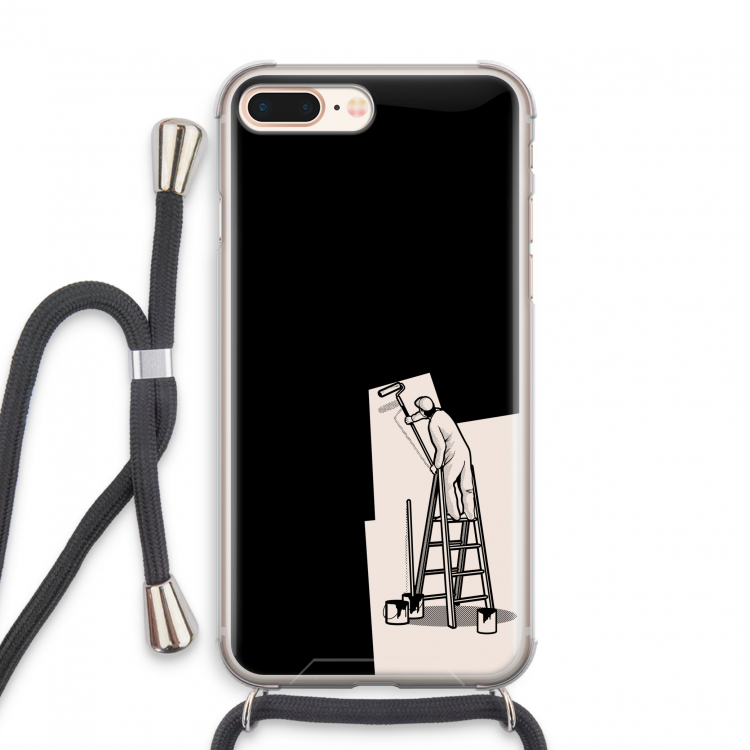 Musketon Painter: iPhone 8 Plus Transparant Hoesje met koord