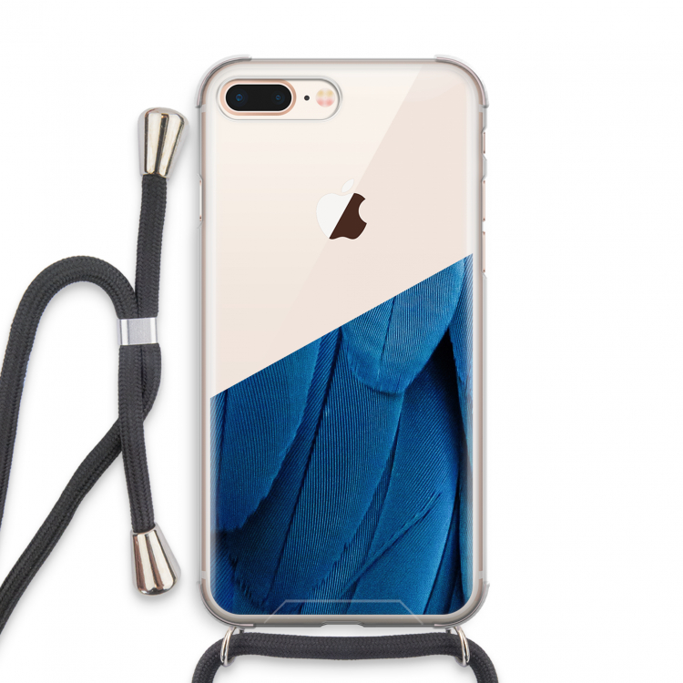 Pauw: iPhone 8 Plus Transparant Hoesje met koord