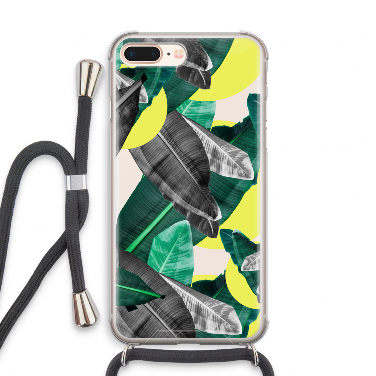Fantasie jungle: iPhone 8 Plus Transparant Hoesje met koord