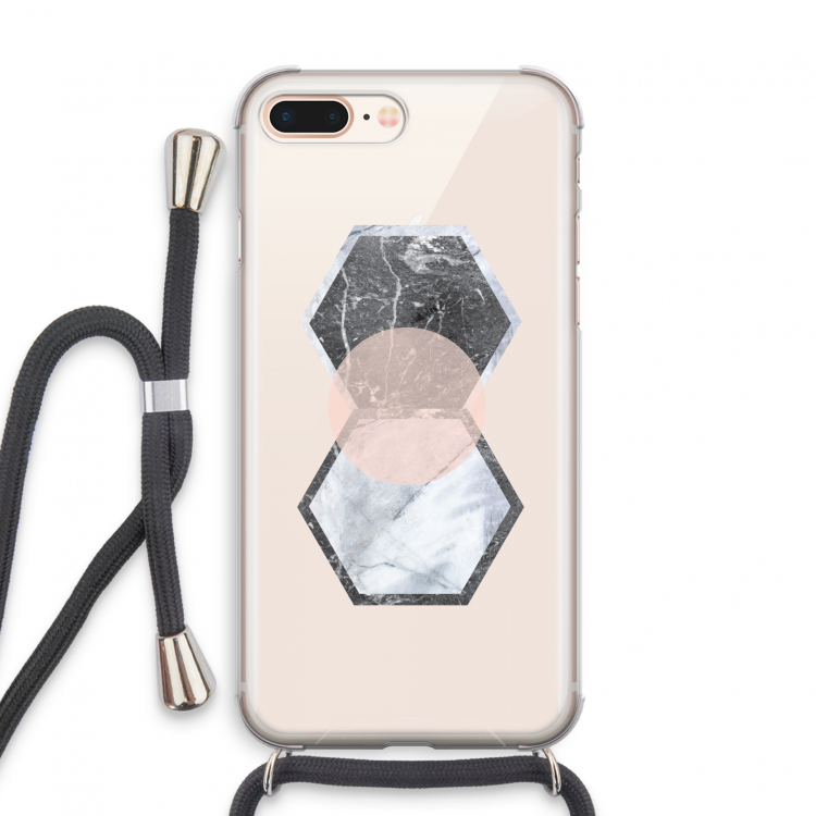 Creatieve toets: iPhone 8 Plus Transparant Hoesje met koord
