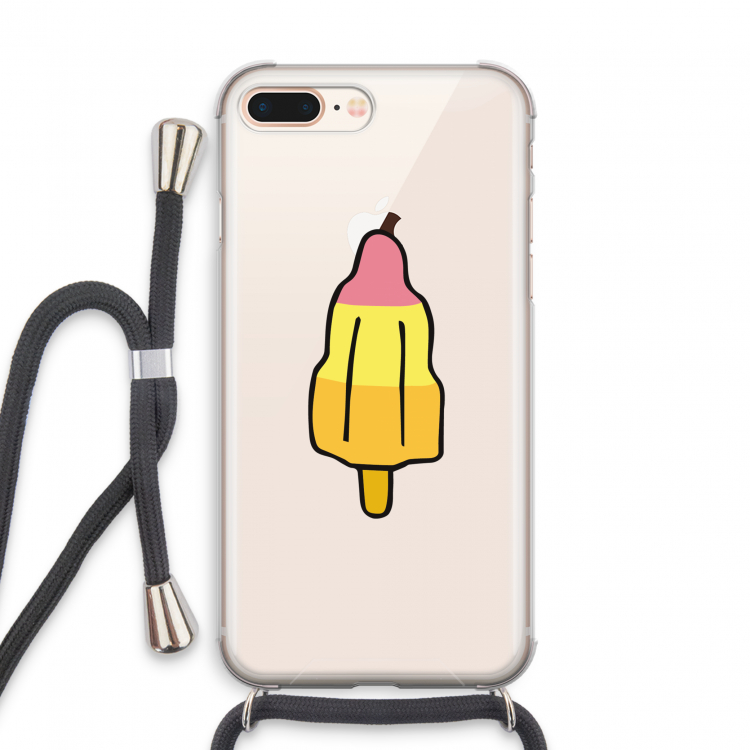 Raketijsje: iPhone 8 Plus Transparant Hoesje met koord