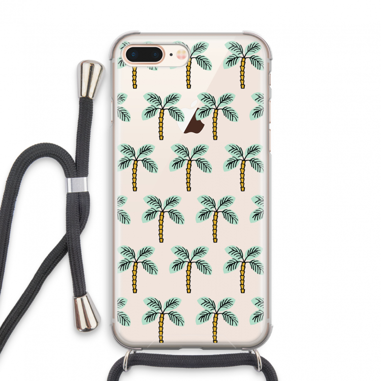 Paradise: iPhone 8 Plus Transparant Hoesje met koord