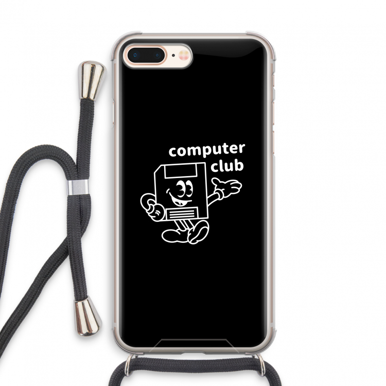 Floppyhead: iPhone 8 Plus Transparant Hoesje met koord
