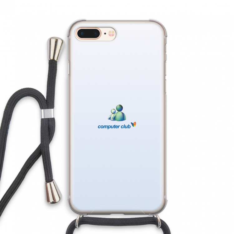 MSN: iPhone 8 Plus Transparant Hoesje met koord