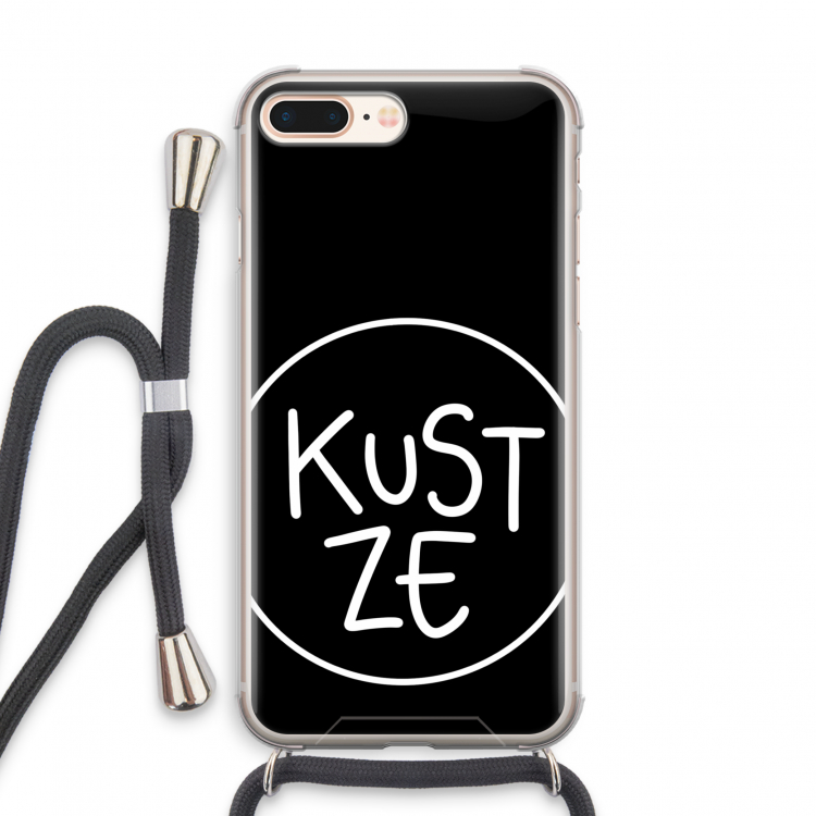 KUST ZE: iPhone 8 Plus Transparant Hoesje met koord