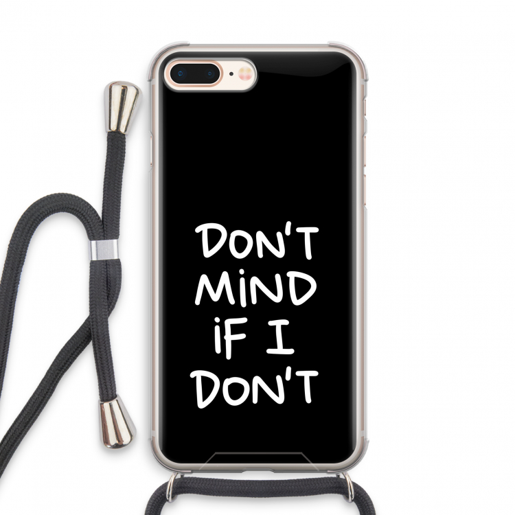 Don't Mind: iPhone 8 Plus Transparant Hoesje met koord
