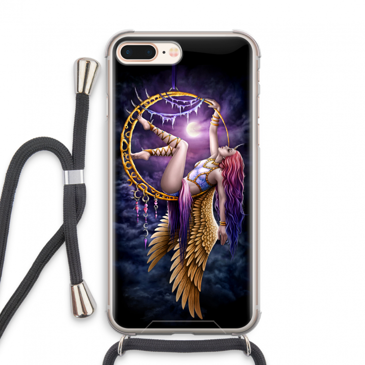 Aerial Angel: iPhone 8 Plus Transparant Hoesje met koord