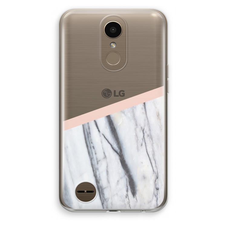 A touch of peach: LG K10 (2017) Transparant Hoesje