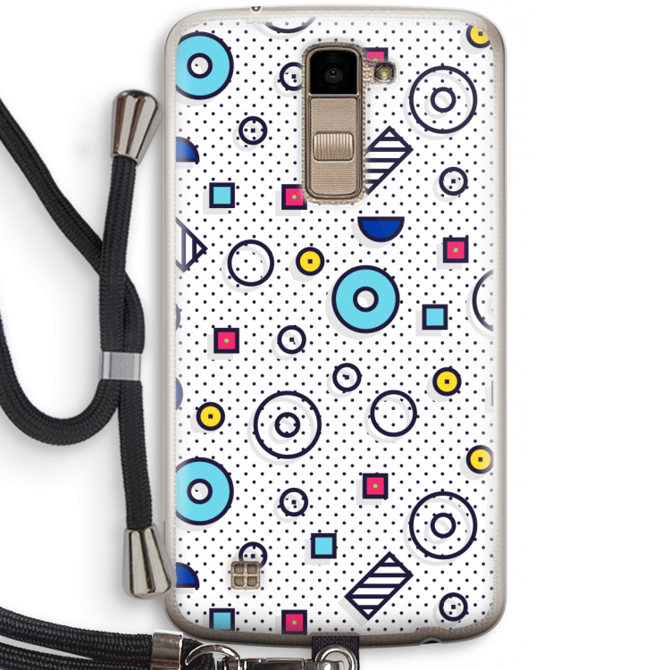 8-bit N°9: LG K10 (2016) Transparant Hoesje met koord