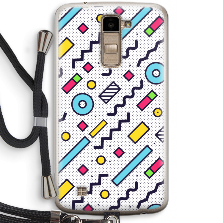 8-bit N°8: LG K10 (2016) Transparant Hoesje met koord