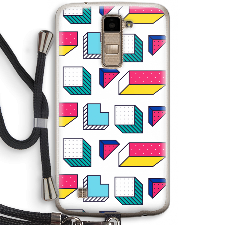 8-bit N°7: LG K10 (2016) Transparant Hoesje met koord