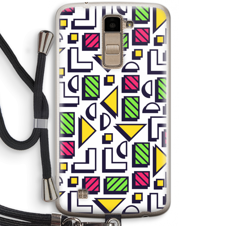 8-bit N°4: LG K10 (2016) Transparant Hoesje met koord