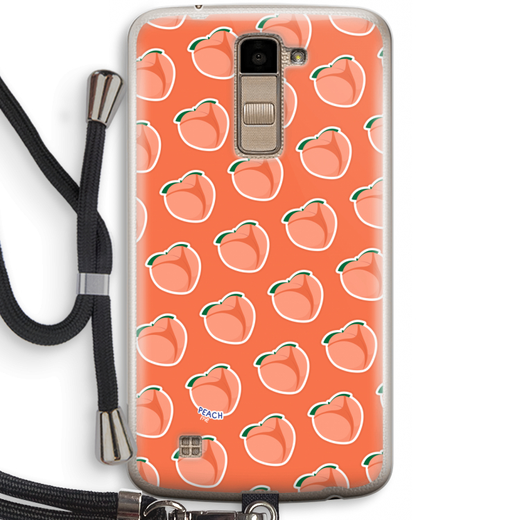 Just peachy: LG K10 (2016) Transparant Hoesje met koord