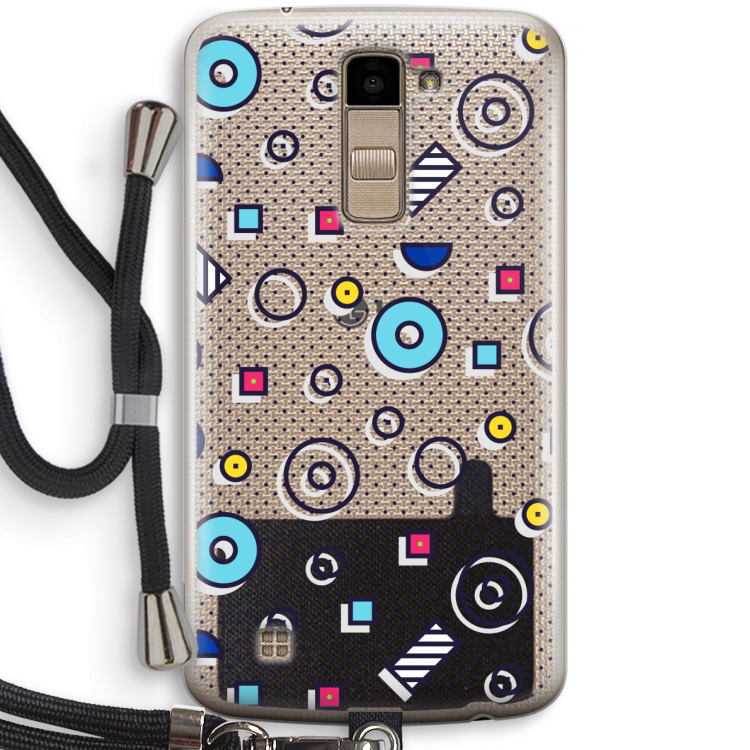 8-bit N°9: LG K10 (2016) Transparant Hoesje met koord