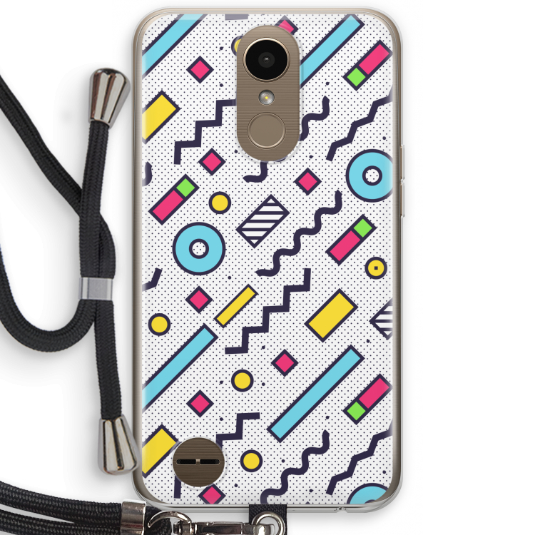 8-bit N°8: LG K10 (2017) Transparant Hoesje met koord