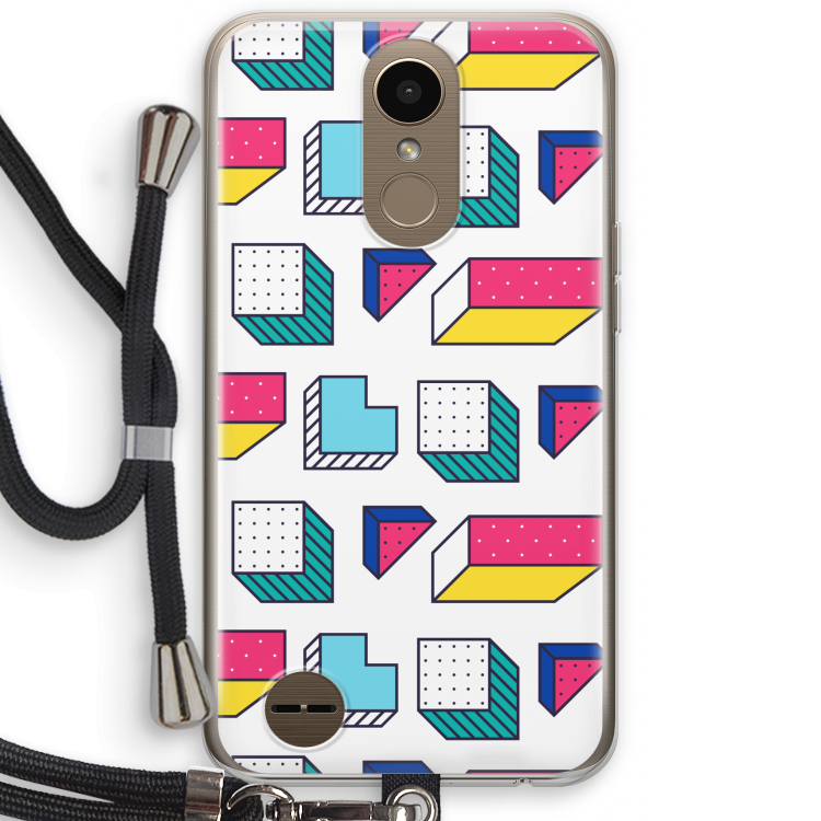 8-bit N°7: LG K10 (2017) Transparant Hoesje met koord