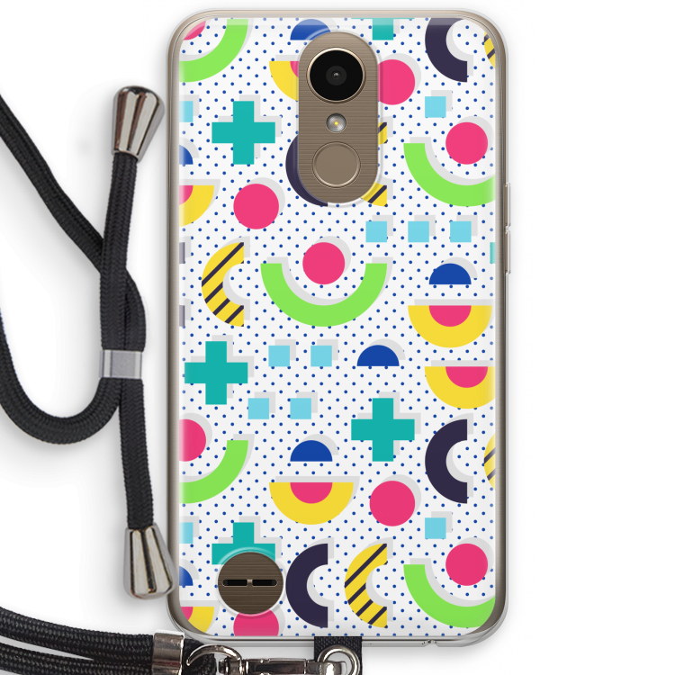 8-bit N°1: LG K10 (2017) Transparant Hoesje met koord