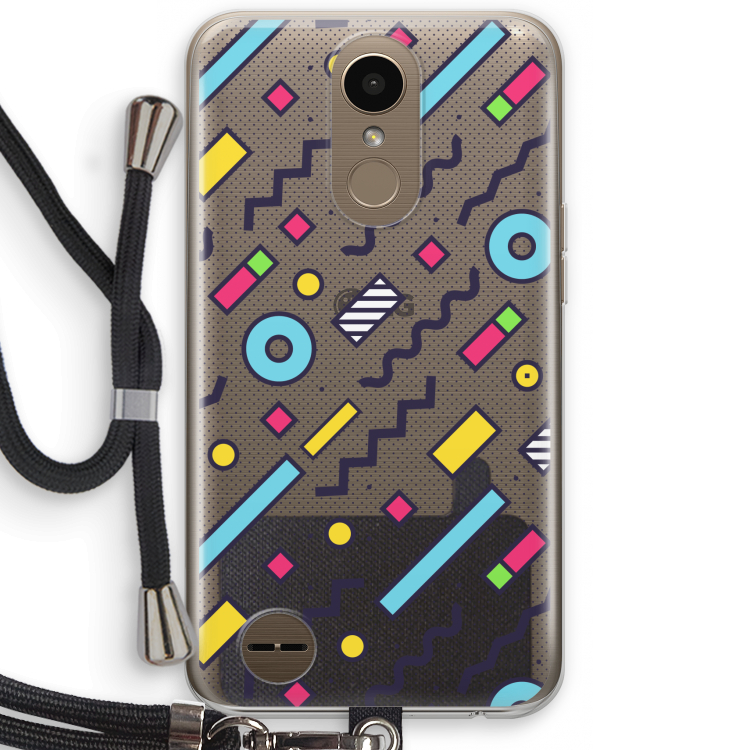 8-bit N°8: LG K10 (2017) Transparant Hoesje met koord