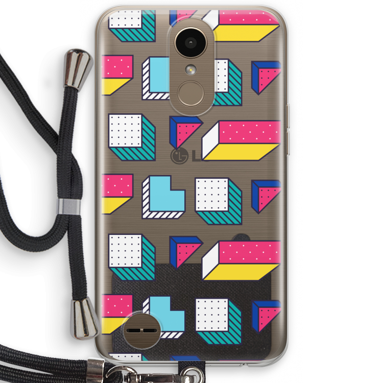 8-bit N°7: LG K10 (2017) Transparant Hoesje met koord