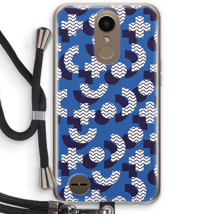 8-bit N°5: LG K10 (2017) Transparant Hoesje met koord