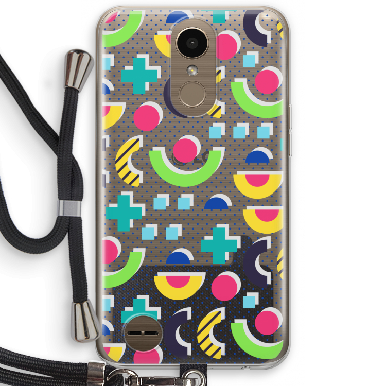 8-bit N°1: LG K10 (2017) Transparant Hoesje met koord