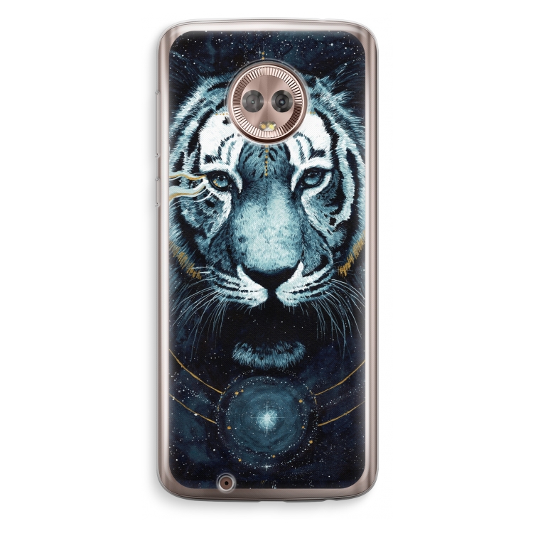 Darkness Tiger: Motorola Moto G6 Transparant Hoesje