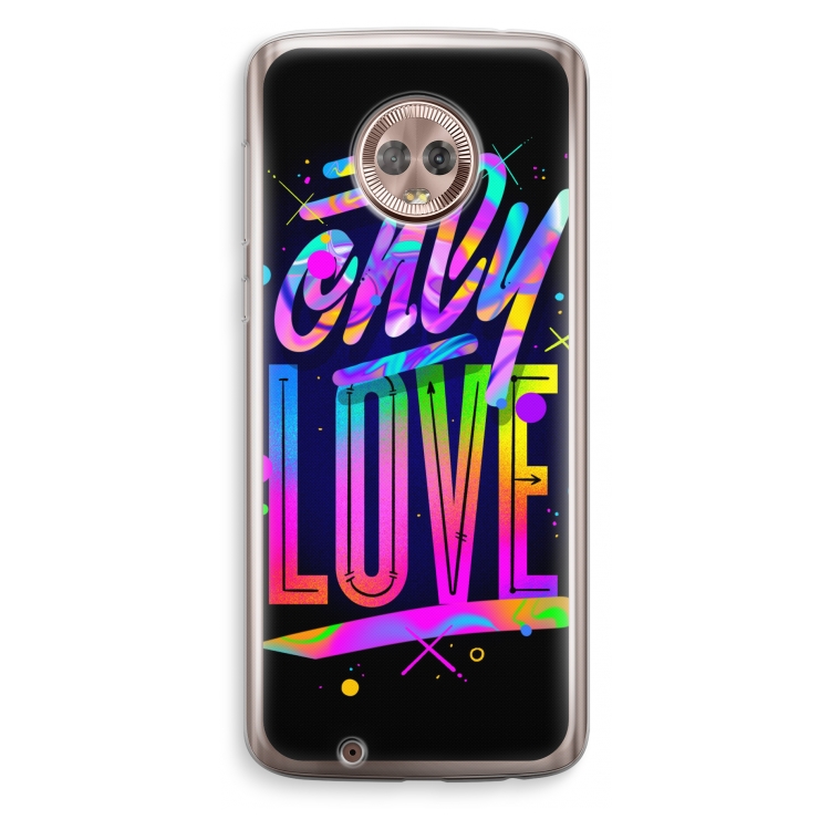 Only Love: Motorola Moto G6 Transparant Hoesje