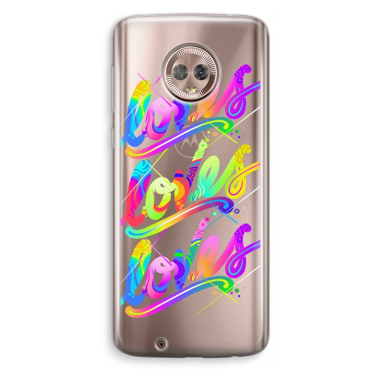 Loves: Motorola Moto G6 Transparant Hoesje