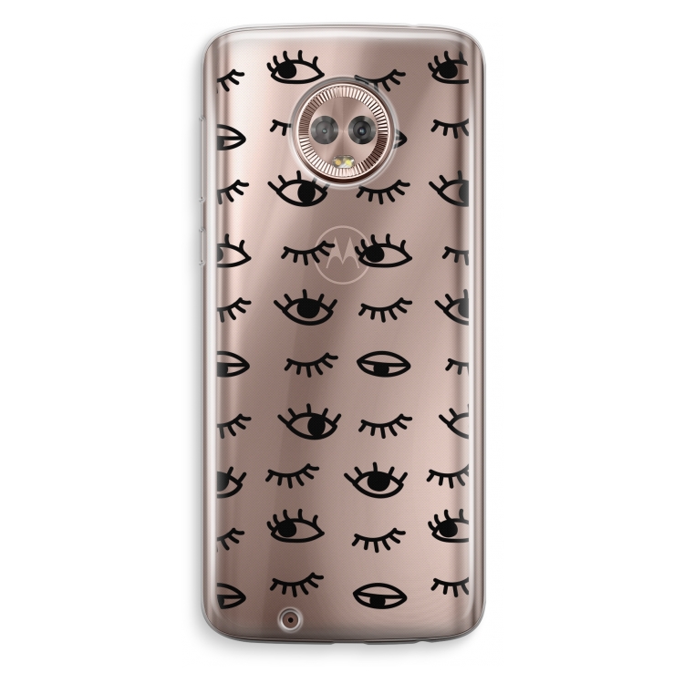 Eye pattern #2: Motorola Moto G6 Transparant Hoesje