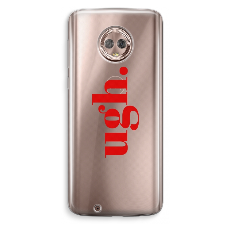 Ugh: Motorola Moto G6 Transparant Hoesje