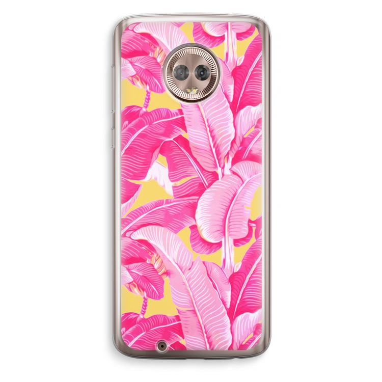 Pink Banana: Motorola Moto G6 Transparant Hoesje