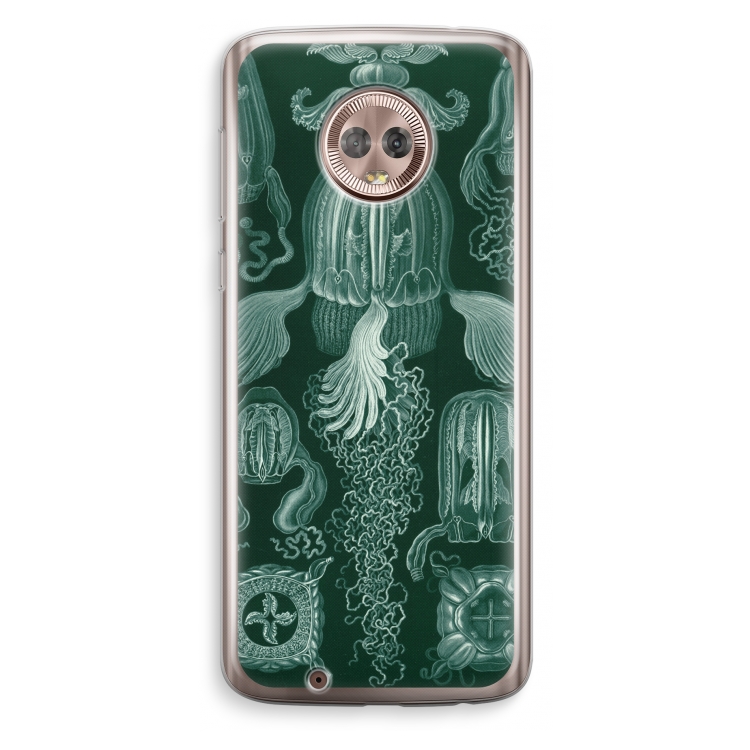 Haeckel Cubomedusae: Motorola Moto G6 Transparant Hoesje