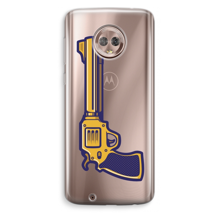 Pew Pew Pew: Motorola Moto G6 Transparant Hoesje