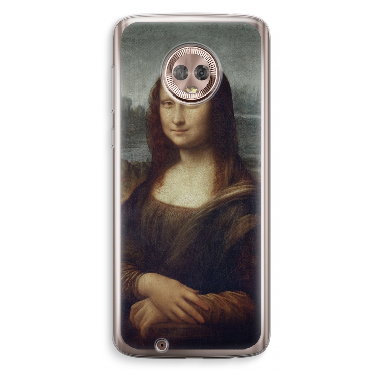 Mona Lisa: Motorola Moto G6 Transparant Hoesje