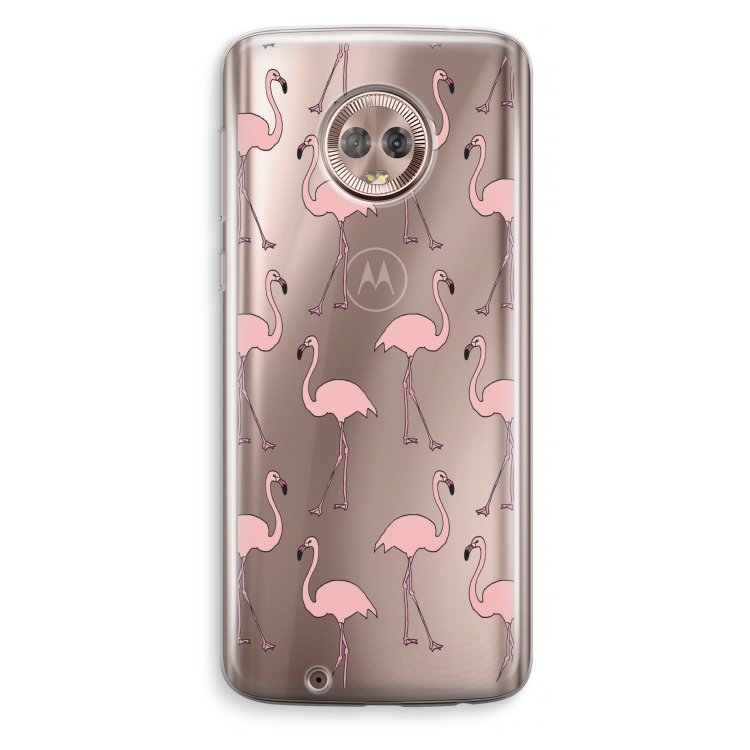 Anything Flamingoes: Motorola Moto G6 Transparant Hoesje