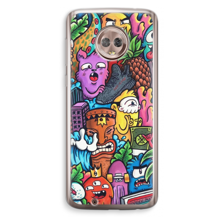 Vexx Mixtape: Motorola Moto G6 Transparant Hoesje