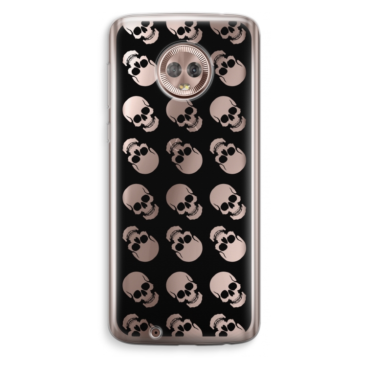 Musketon Skulls: Motorola Moto G6 Transparant Hoesje