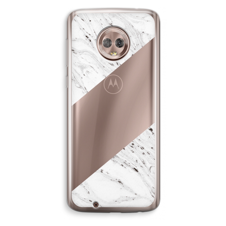 Biggest stripe: Motorola Moto G6 Transparant Hoesje
