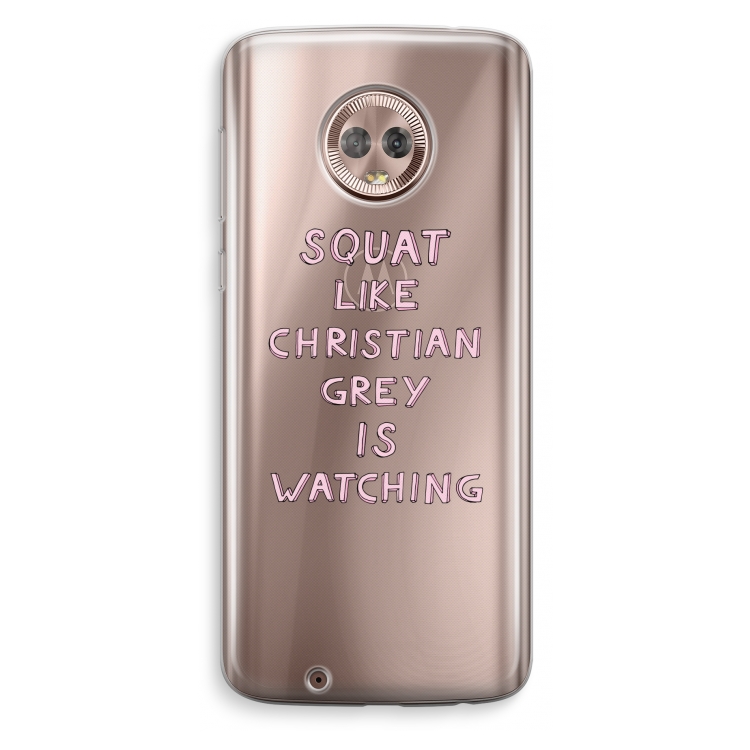 Christian Grey: Motorola Moto G6 Transparant Hoesje