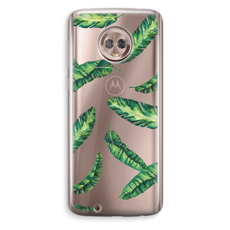 Lange bladeren: Motorola Moto G6 Transparant Hoesje