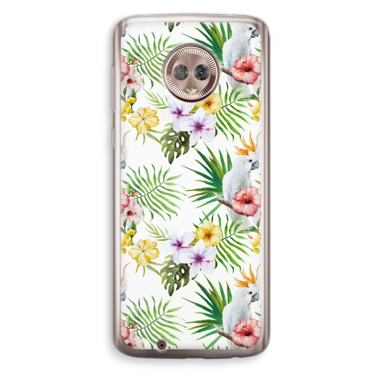 Gele kuif: Motorola Moto G6 Transparant Hoesje