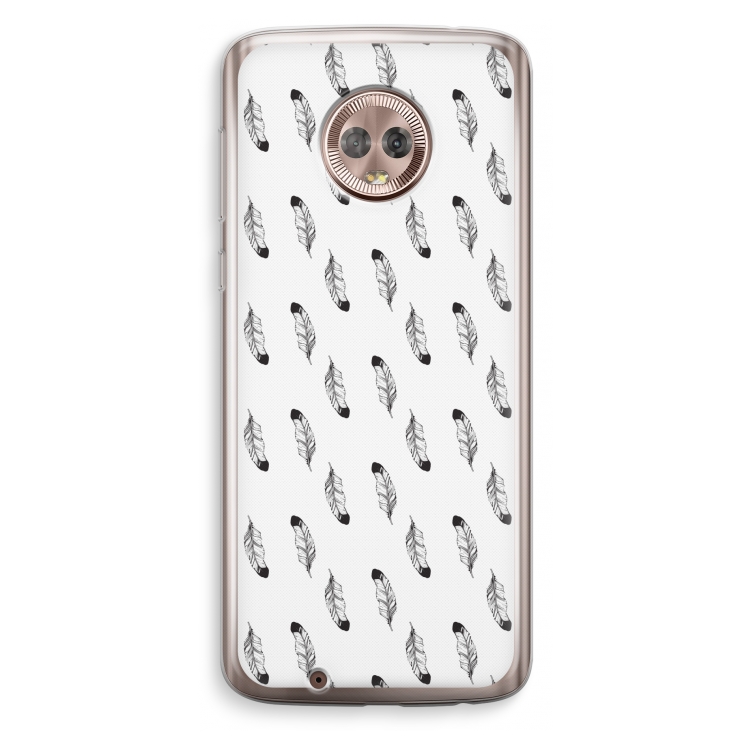 Pluimen: Motorola Moto G6 Transparant Hoesje