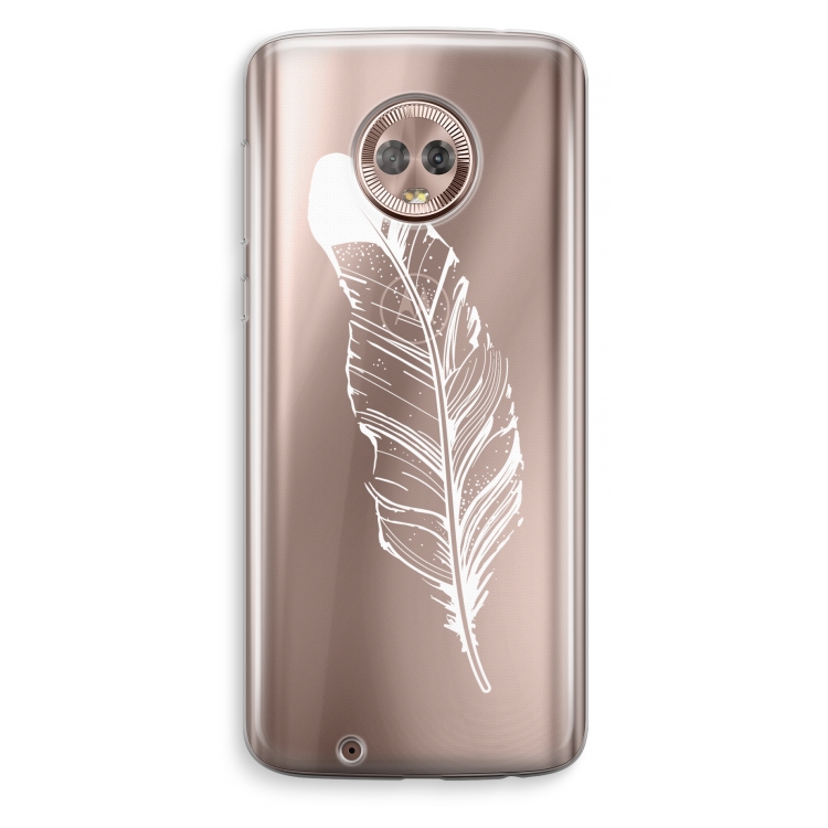 Pluim: Motorola Moto G6 Transparant Hoesje