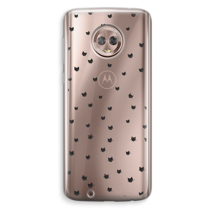 Kleine kattenkopjes: Motorola Moto G6 Transparant Hoesje