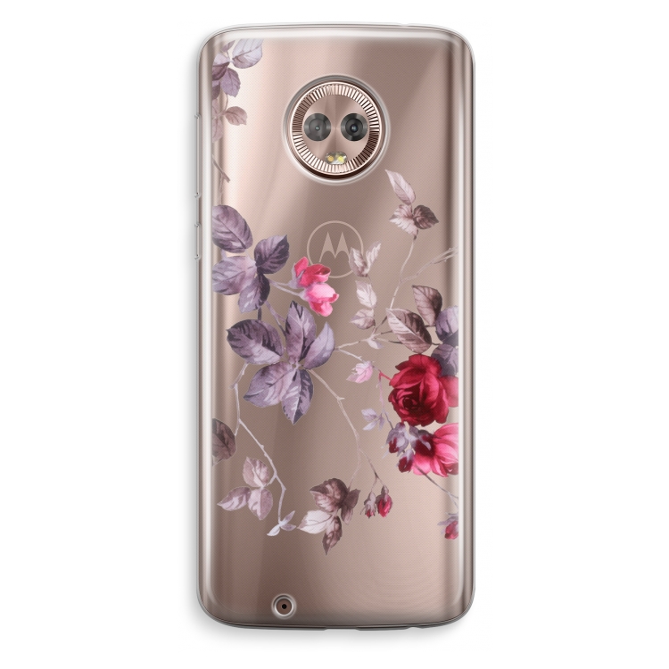 Mooie bloemen: Motorola Moto G6 Transparant Hoesje